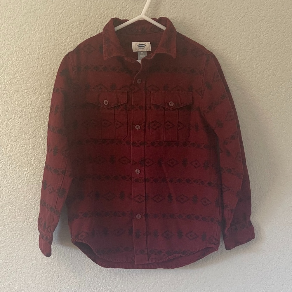 Old Navy Boys Flannel Button-down Shirt